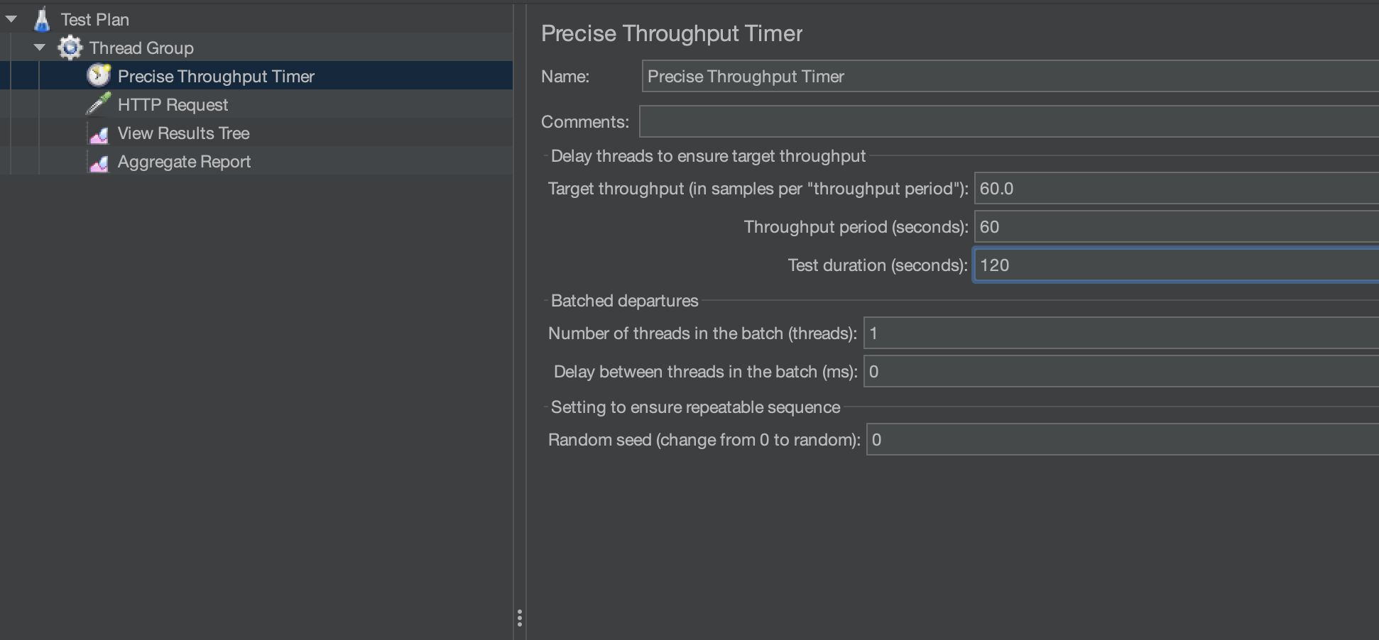 Precise Throughput Timer